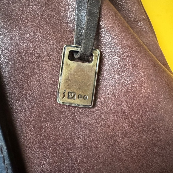 JOHN VARAVATOS Italian Leather Messenger Bag - Picture 4 of 16